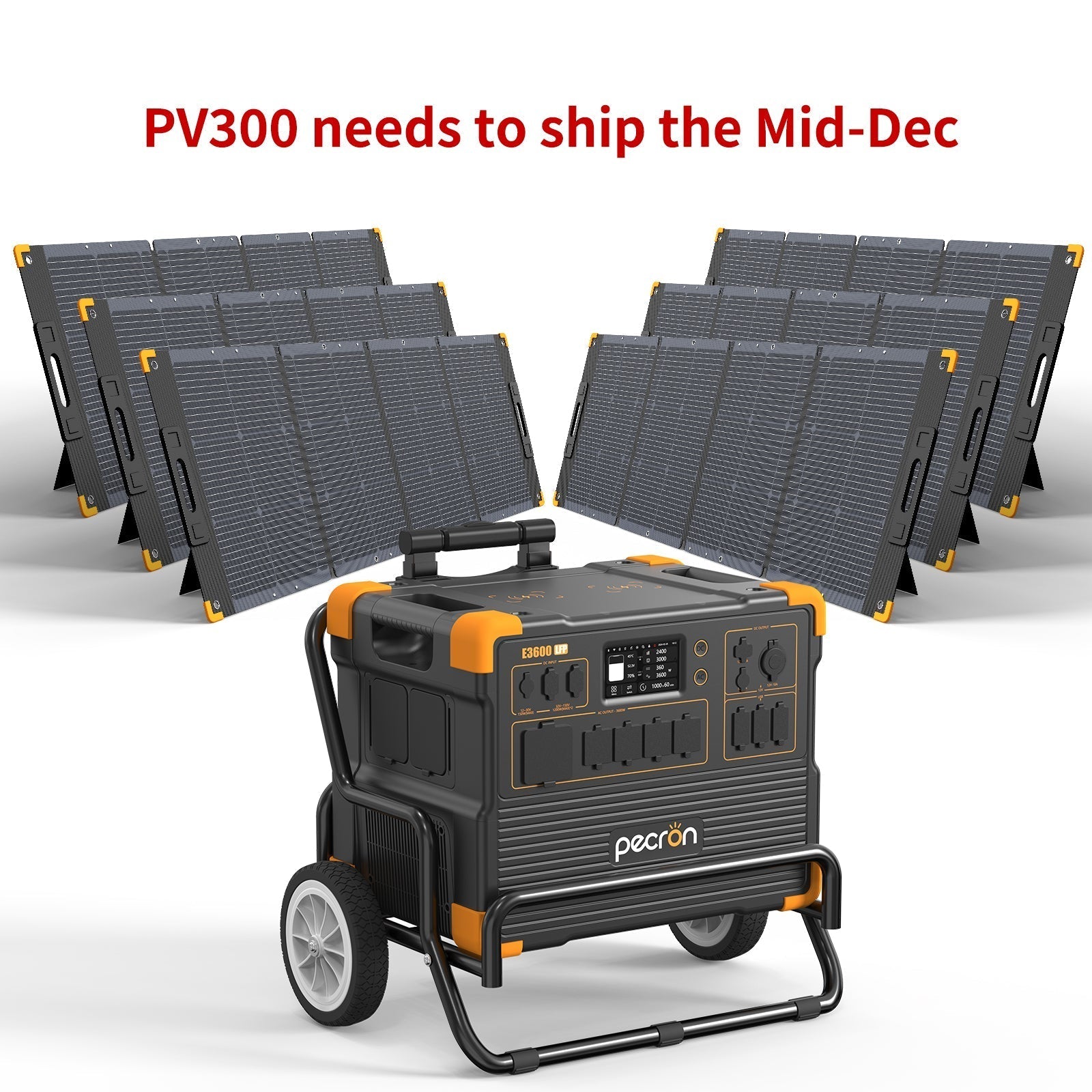 PECRON E3600LFP Portable Power Station 3600W 3072Wh - We The Collective