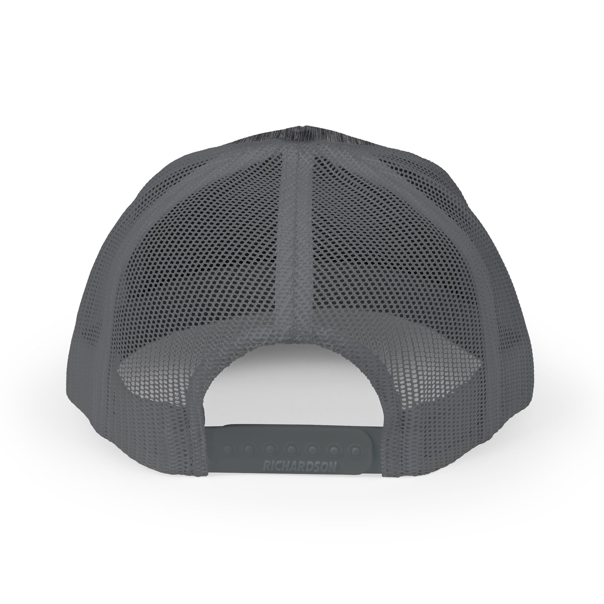 In The Bag Disc Golf Company trucker cap featuring a classic design and adjustable strap, displayed on a neutral background.