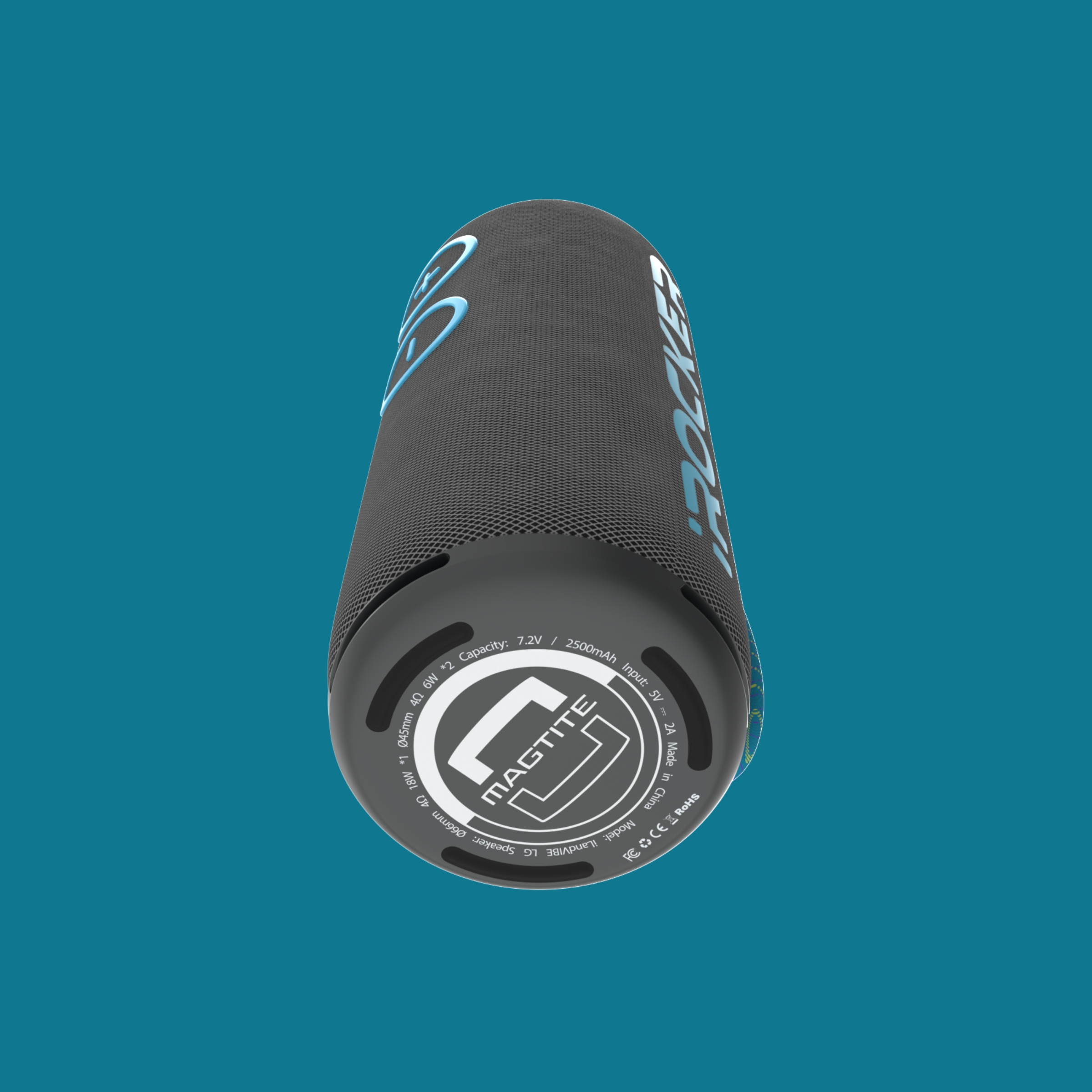 iROCKER US MAG SPEAKER X portable Bluetooth speaker with rugged design and built-in handle for outdoor use