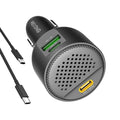 Rexing 170W 3-Port Power Adapter USB C Car Charger with cables, showcasing USB-C PD, USB-C, and USB-A ports.
