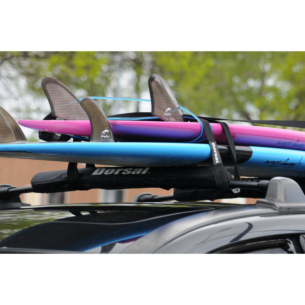 DORSAL Aero Roof Rack Pads for Crossbars - Set of 2 for Surfboards Kayaks SUP Snowboards Paddleboard and Canoe - OVERLANDERS Outfitter