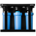 Green Vista Living Clearsource Ultra RV Water Filter System installed in an RV, showcasing the compact water filtration unit.