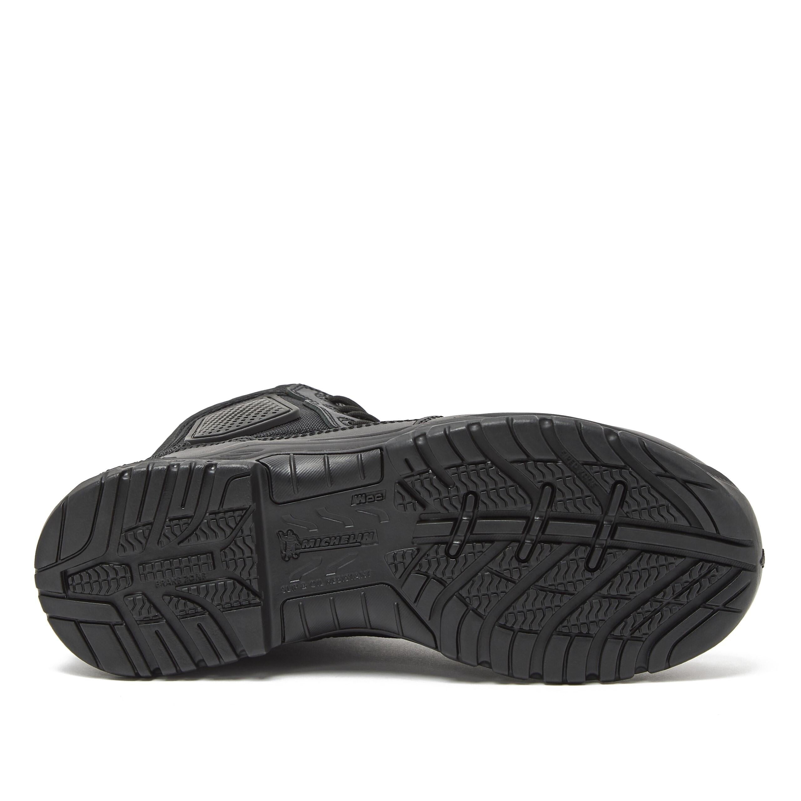 Magnum Boots STRIKE FORCE 8" waterproof boot in black, featuring sturdy construction and durable materials.