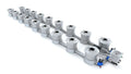 Green Vista Living Alien Hydroponics V-System kit with 18 pots in two rows for efficient indoor hydroponic gardening setup.
