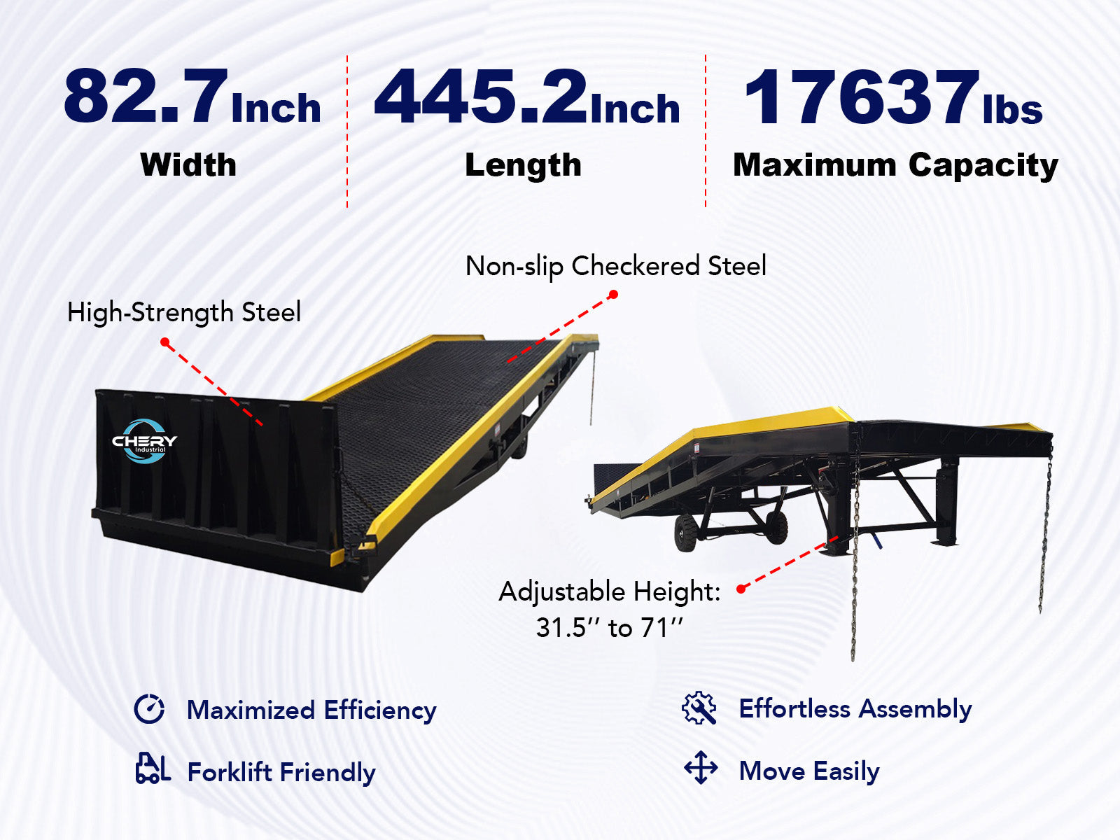 18,000 lb. Capacity Portable Loading Dock Ramps Yard Ramp - OVERLANDERS Outfitter