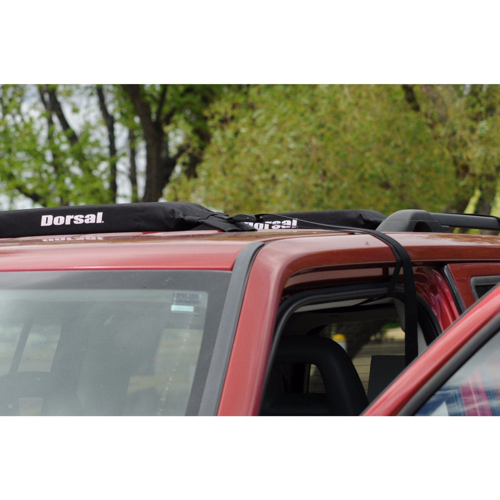 DORSAL Wrap Rax Double Surfboard Soft Roof Rack Pads with Straps - Pack of 2 Corrosion Resistant Buckles, Universal Fit, Trucks SUVs - Longboards, Short Boards, SUP, Soft Tops - OVERLANDERS Outfitter