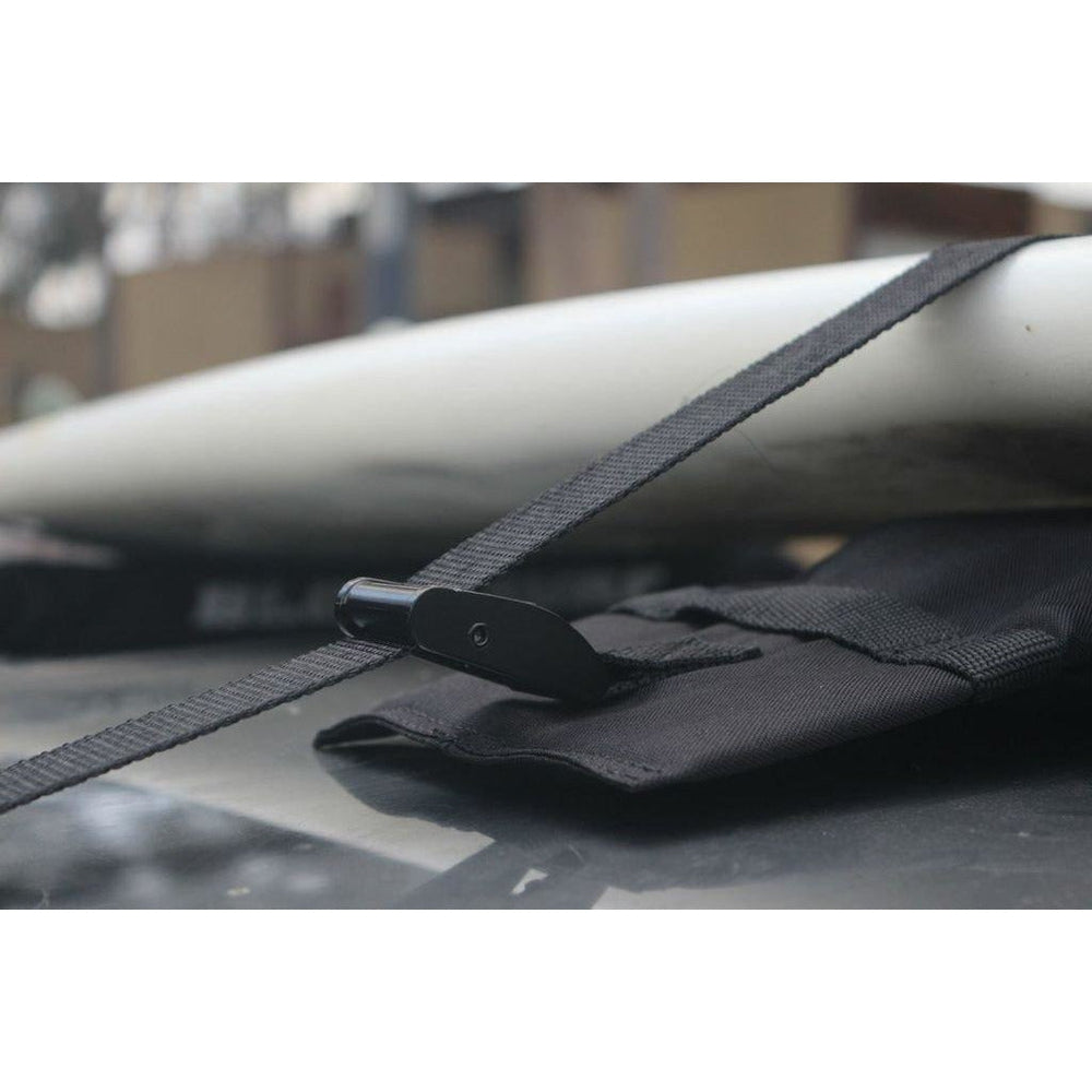 DORSAL Wrap Rax Double Surfboard Soft Roof Rack Pads with Straps - Pack of 2 Corrosion Resistant Buckles, Universal Fit, Trucks SUVs - Longboards, Short Boards, SUP, Soft Tops - OVERLANDERS Outfitter