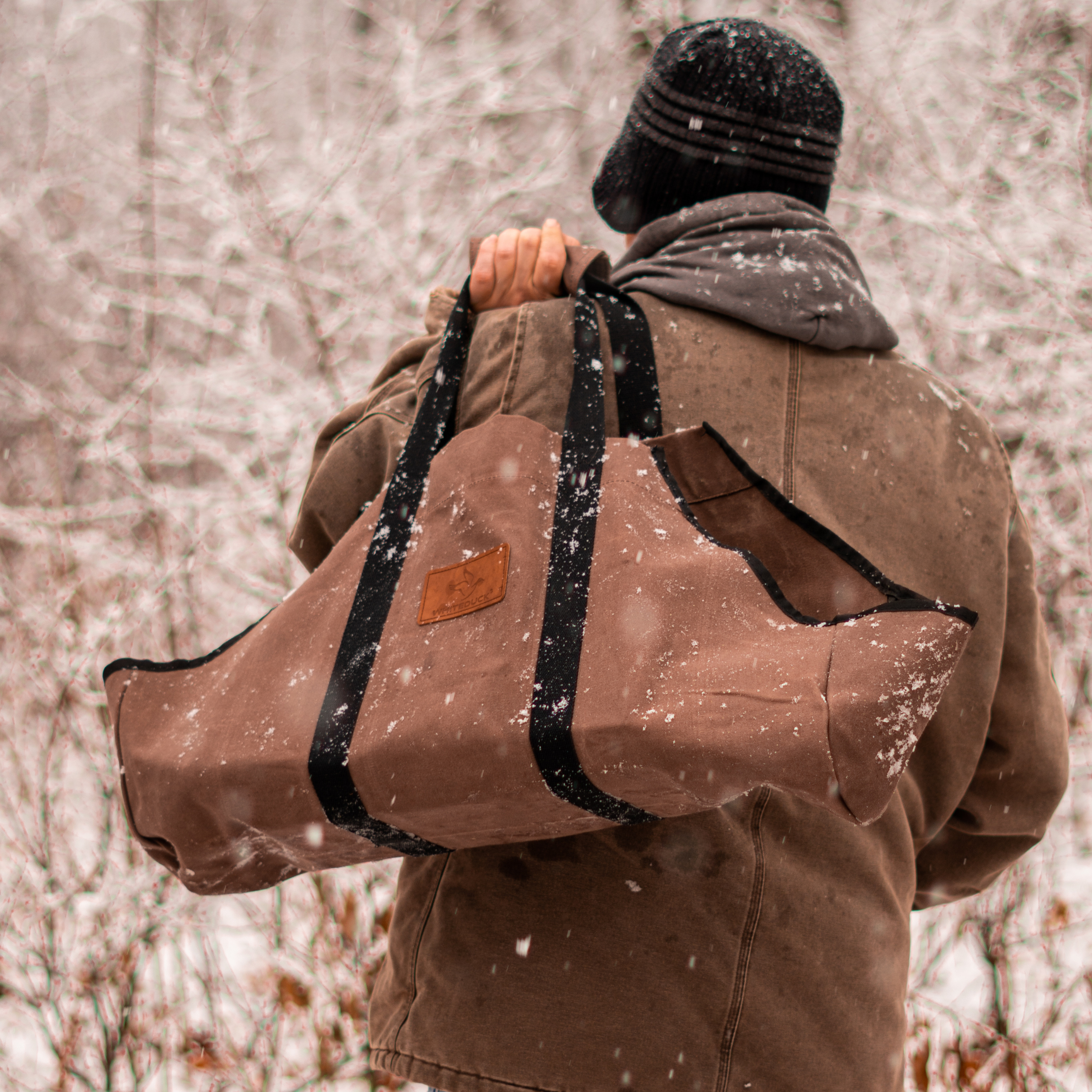 Boat Shape Canvas Firewood Log Carriers - OVERLANDERS Outfitter