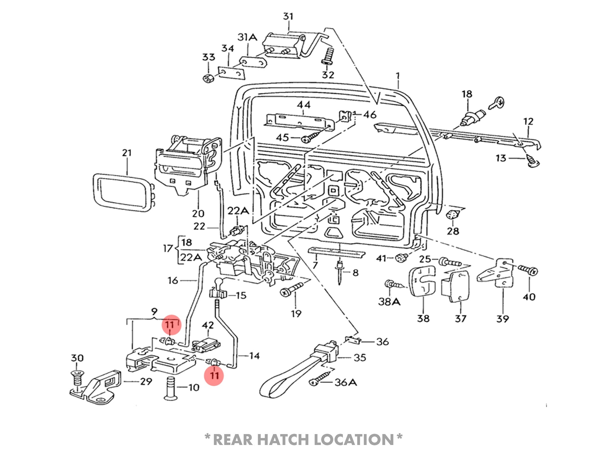 Door Latch Rod Clip [Eurovan] - OVERLANDERS Outfitter