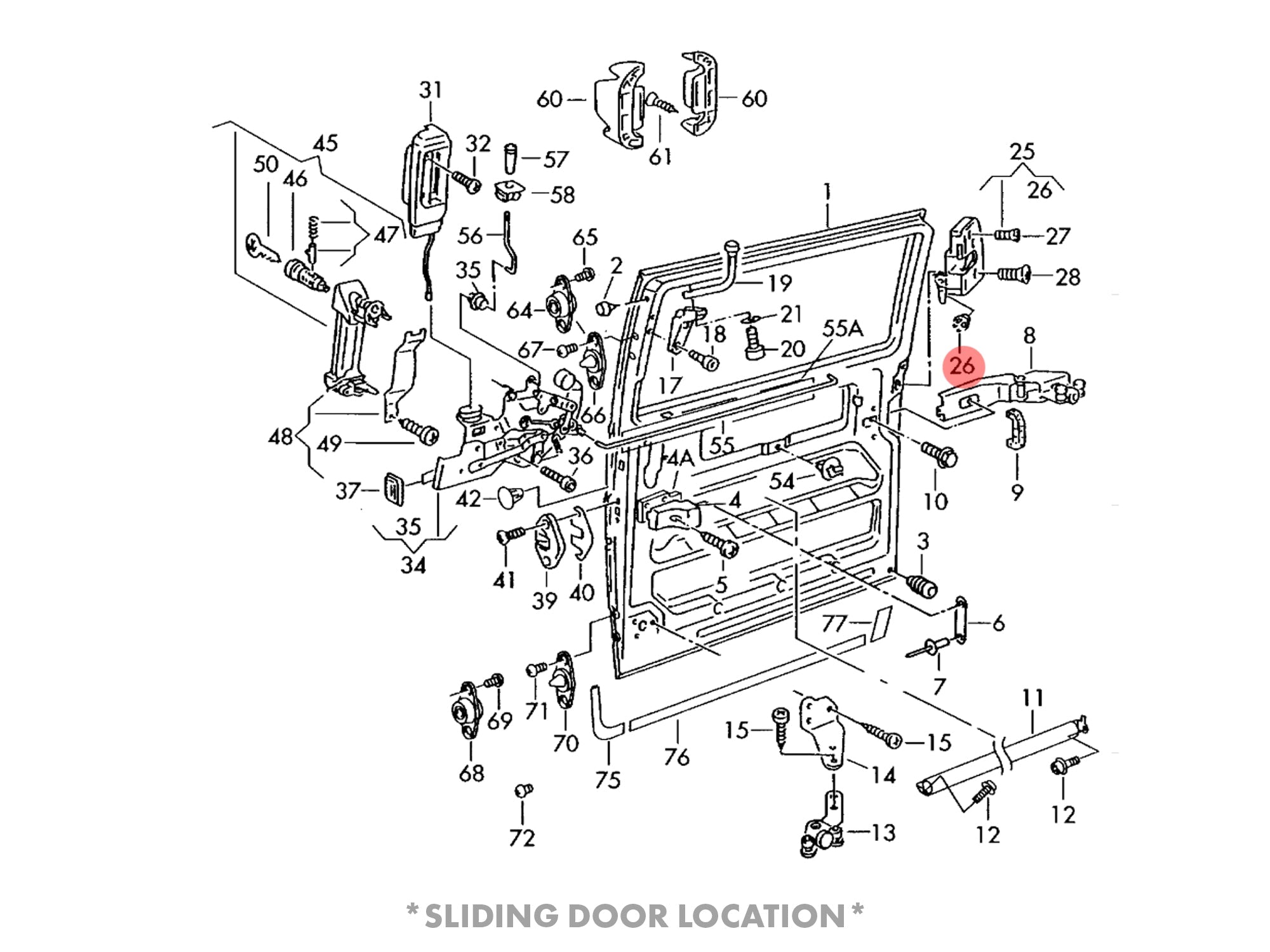 Door Latch Rod Clip [Eurovan] - OVERLANDERS Outfitter