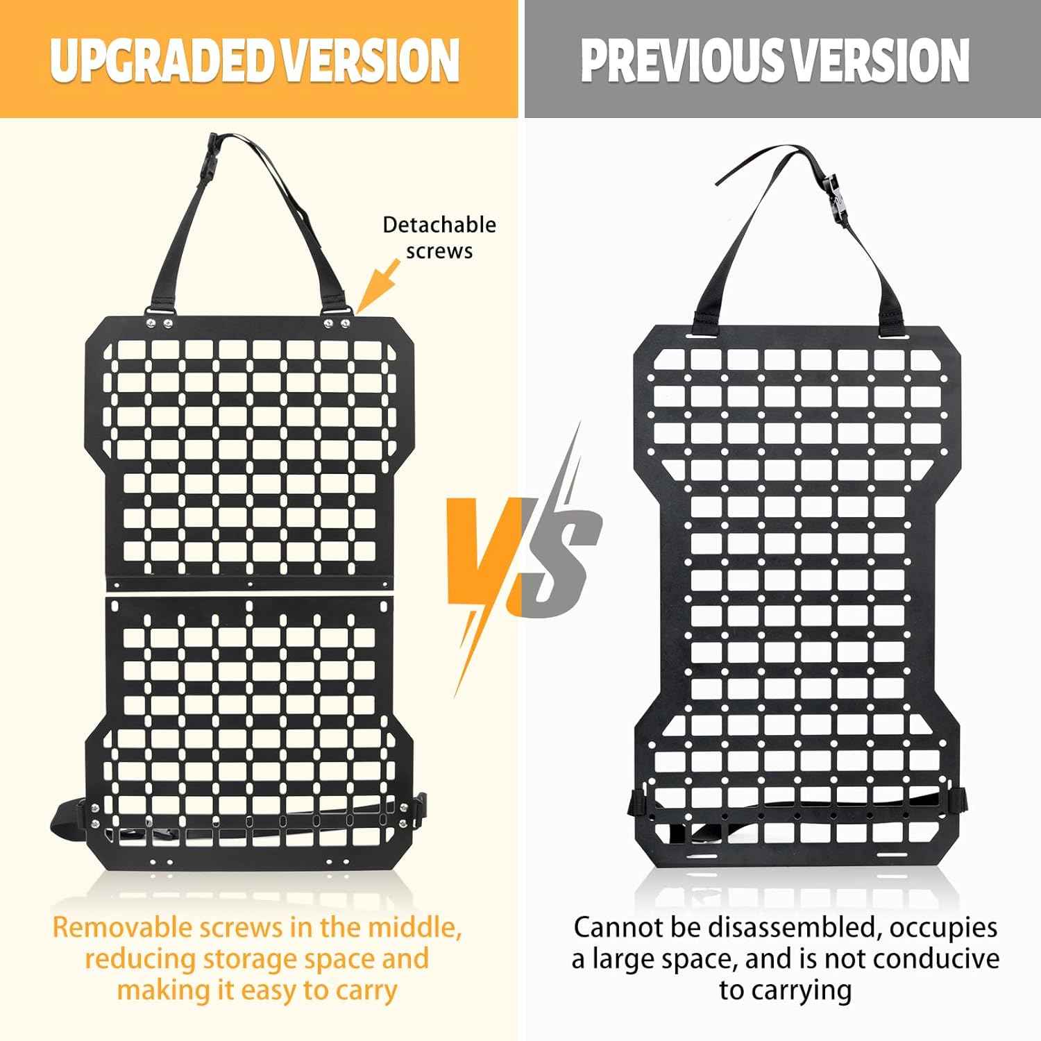 Universal Seat Back Molle Panel Organizer With Gun Holder - OVERLANDERS Outfitter