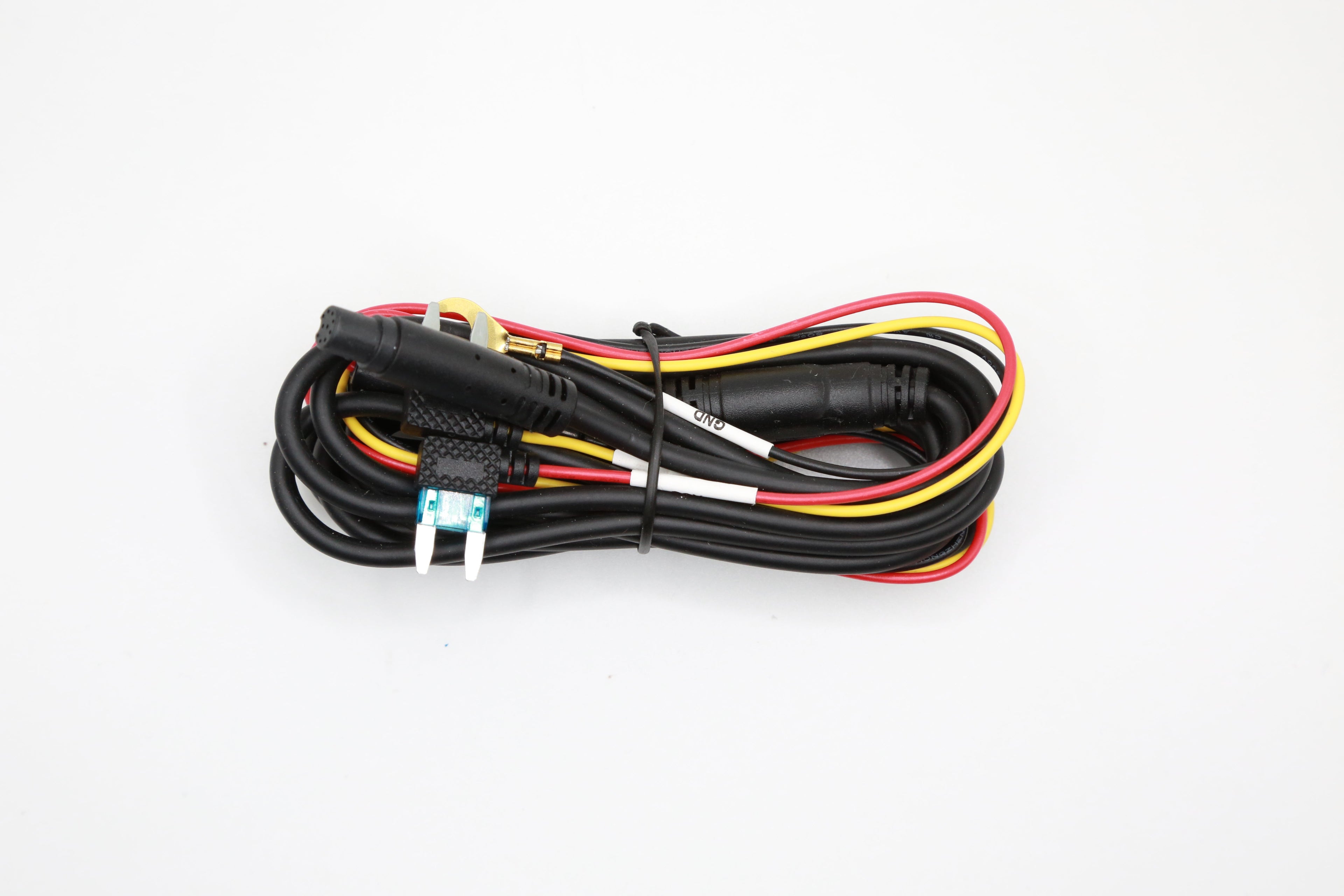 Rexing Smart Hardwire Kit for 4G LTE Dash Cam, showcasing wiring and connectors for seamless installation.