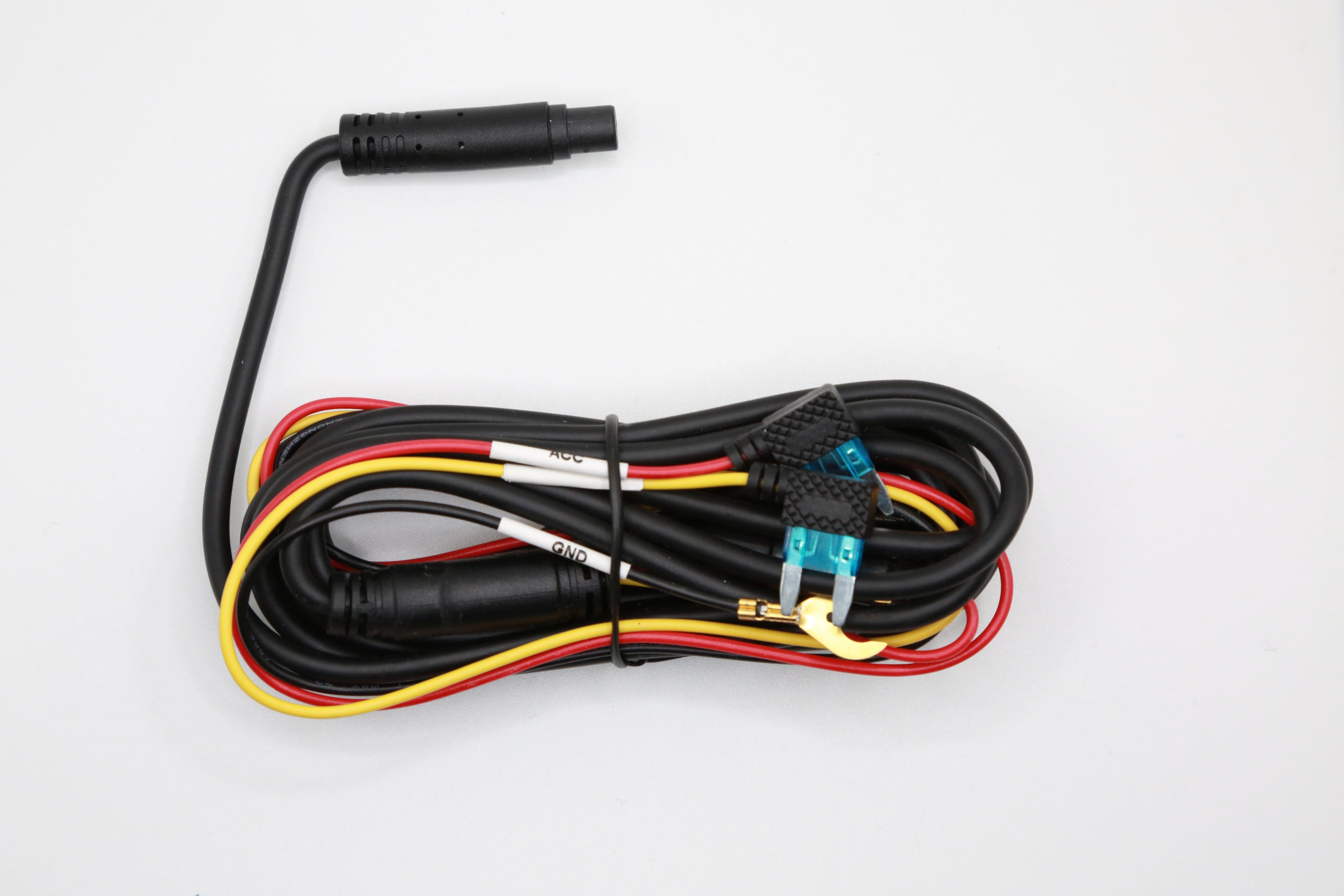 Rexing Smart Hardwire Kit for 4G LTE Dash Cam, showcasing the wiring and connectors for easy installation.