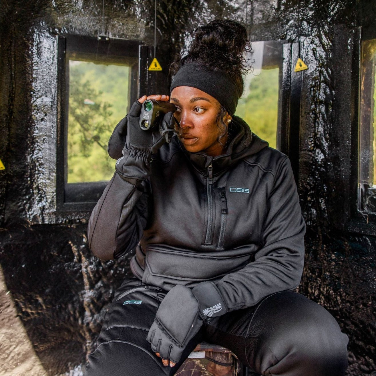 Gray Breanna 2.0 pullover by DSG OUTERWEAR, featuring a relaxed fit and soft fabric, shown on a model in a casual outdoor setting.