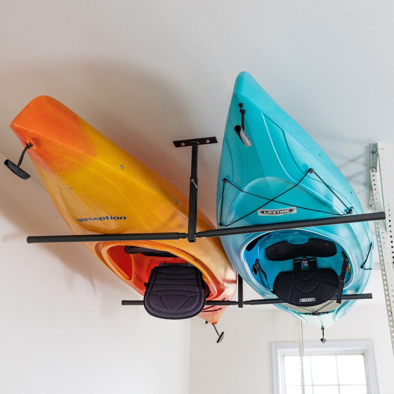 Hi-Port 2 | Kayak Adjustable Ceiling Storage Rack | Double | Holds 150 lbs - OVERLANDERS Outfitter