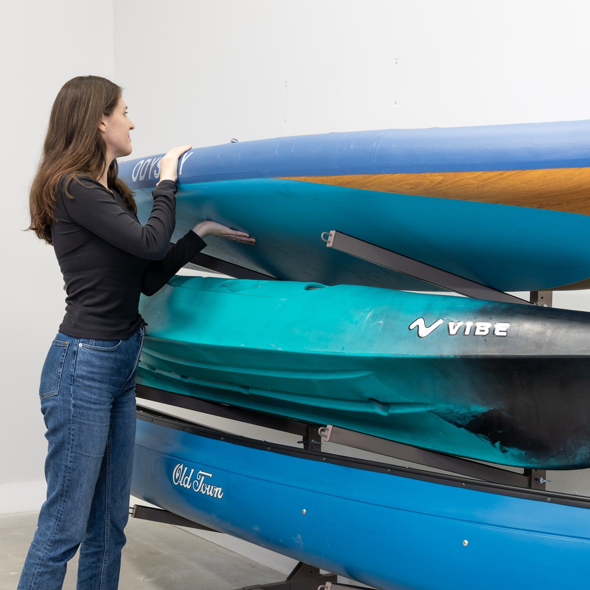 G-Watersport 3 Kayak & Canoe Rack | 3 Levels | Mud - OVERLANDERS Outfitter