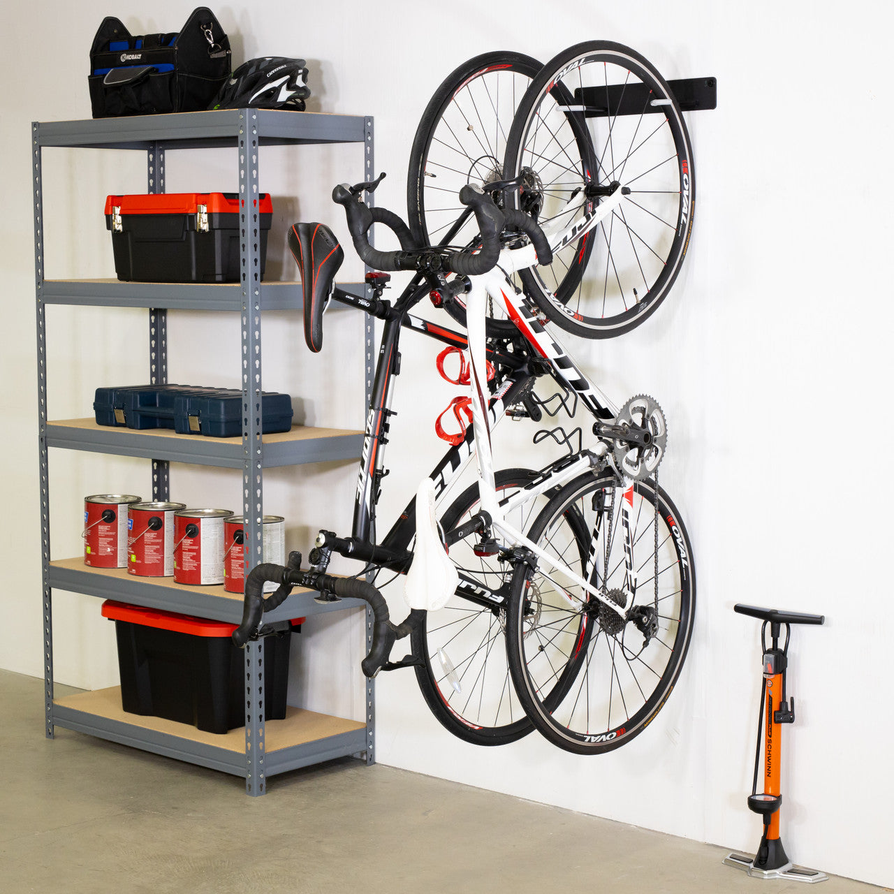 Blackstone Wall Mounted Bike Storage Rack | 2 Bikes | Black - OVERLANDERS Outfitter