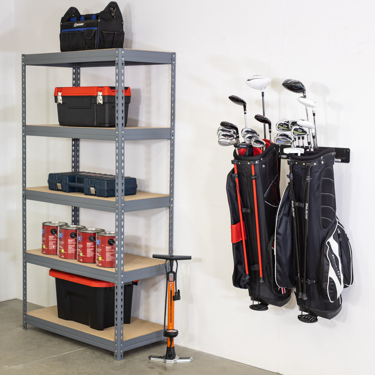 Torrey Pines Golf Bag Storage Rack | Holds 2 Golf Bags - OVERLANDERS Outfitter