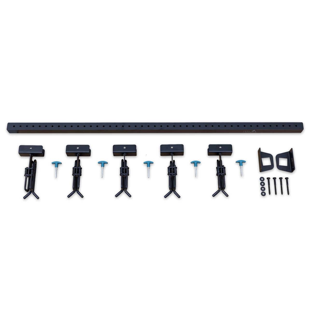 Lone Peak Ski Rack | Adjustable Wall Storage System | Holds 5 Pairs of Skis - OVERLANDERS Outfitter