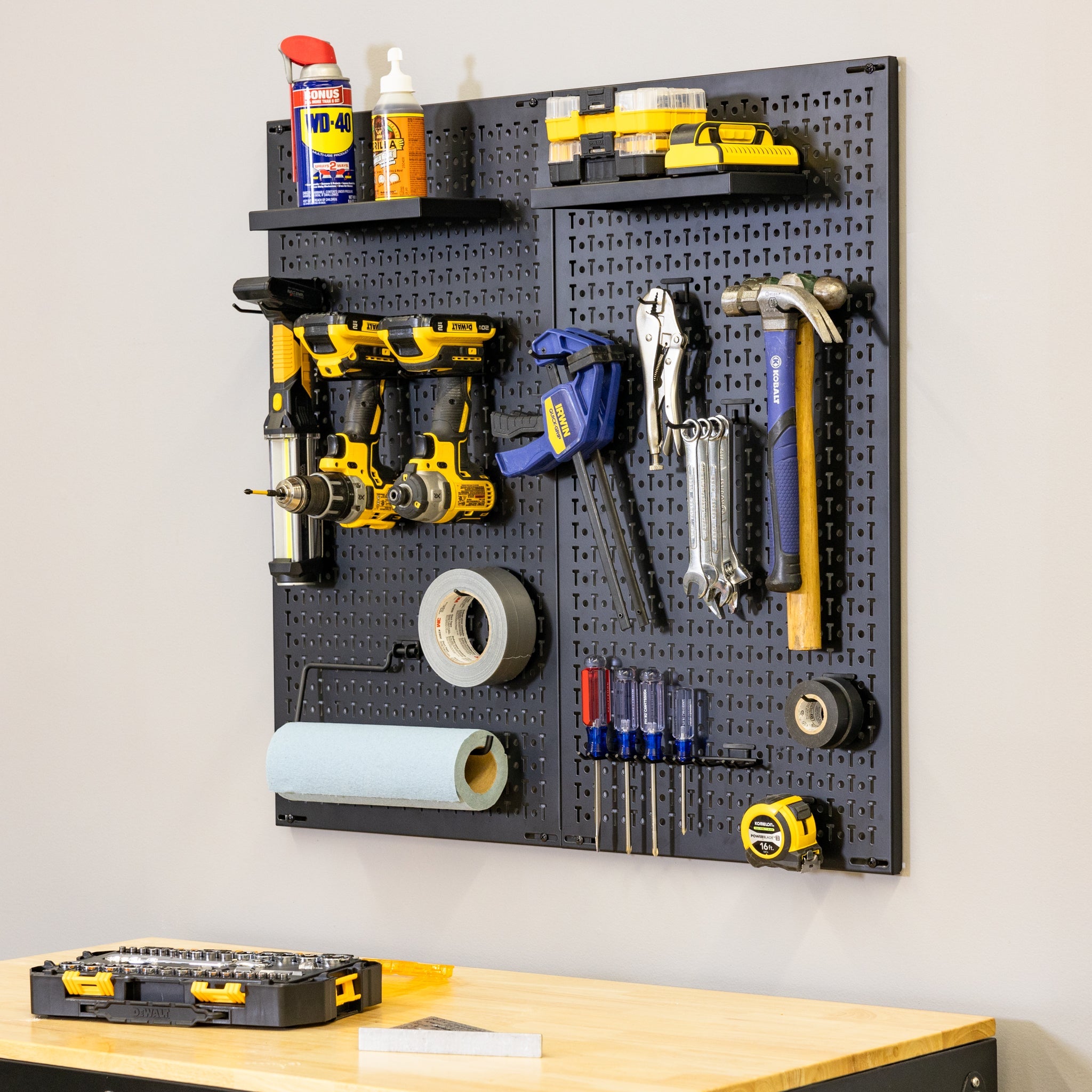 Folding Workbench and Pegboard Workshop Set - OVERLANDERS Outfitter