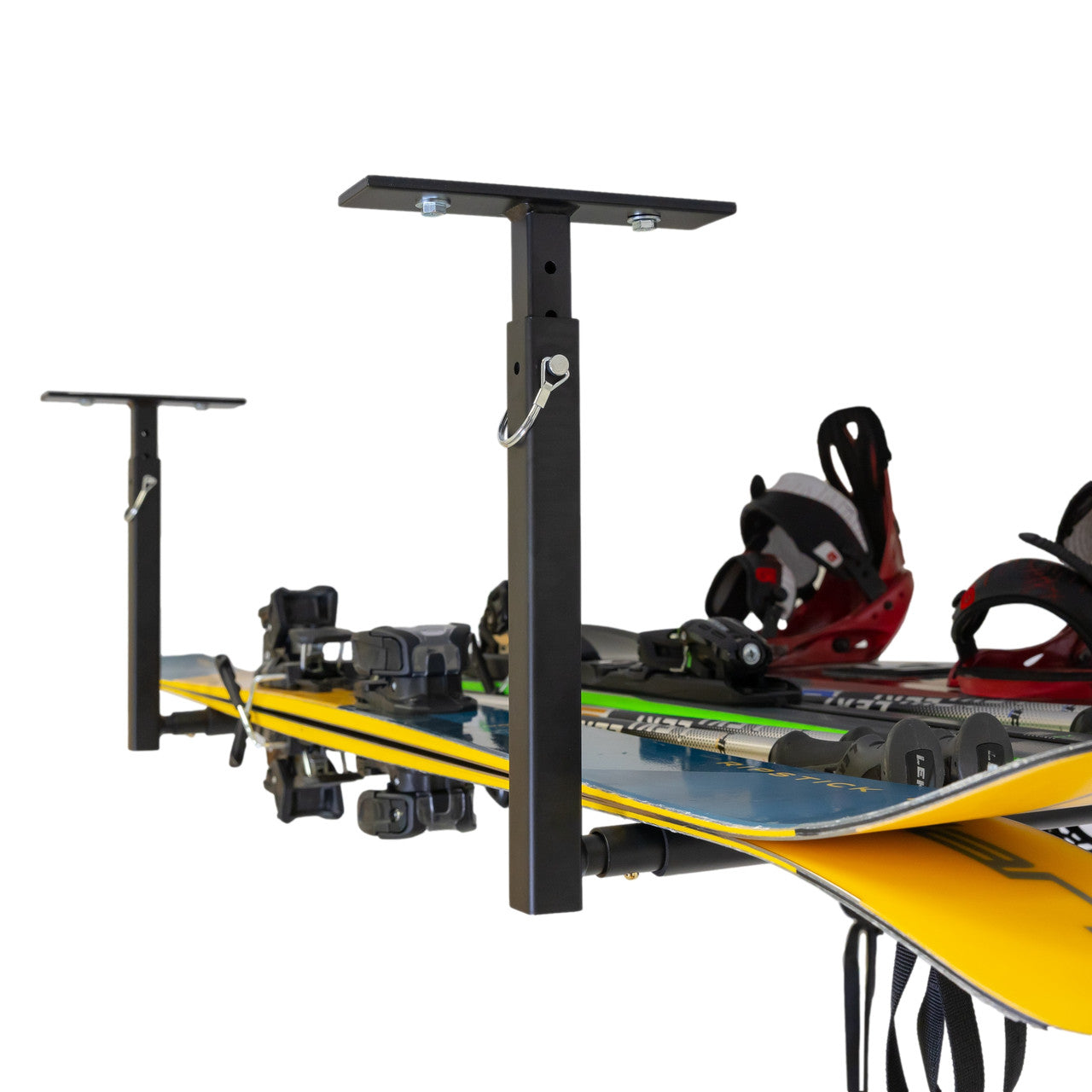 Hi-Port 2 | Ski & Snowboard Adjustable Ceiling Storage Rack | Single | Holds 75 lbs - OVERLANDERS Outfitter
