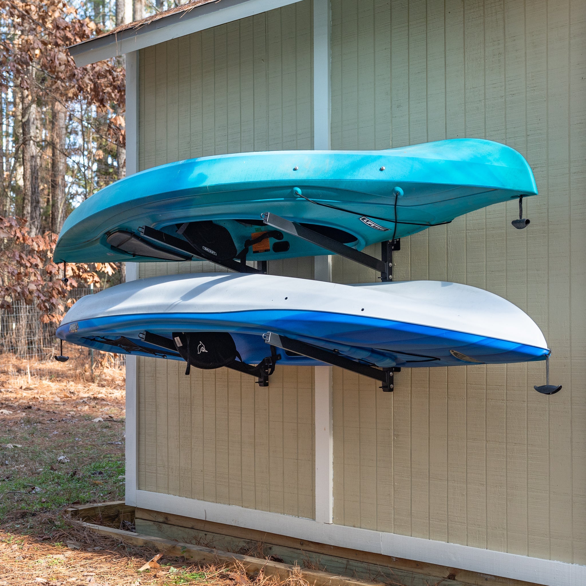 Shenandoah Kayak Rack | Outdoor Adjustable Storage | 2 Levels - OVERLANDERS Outfitter