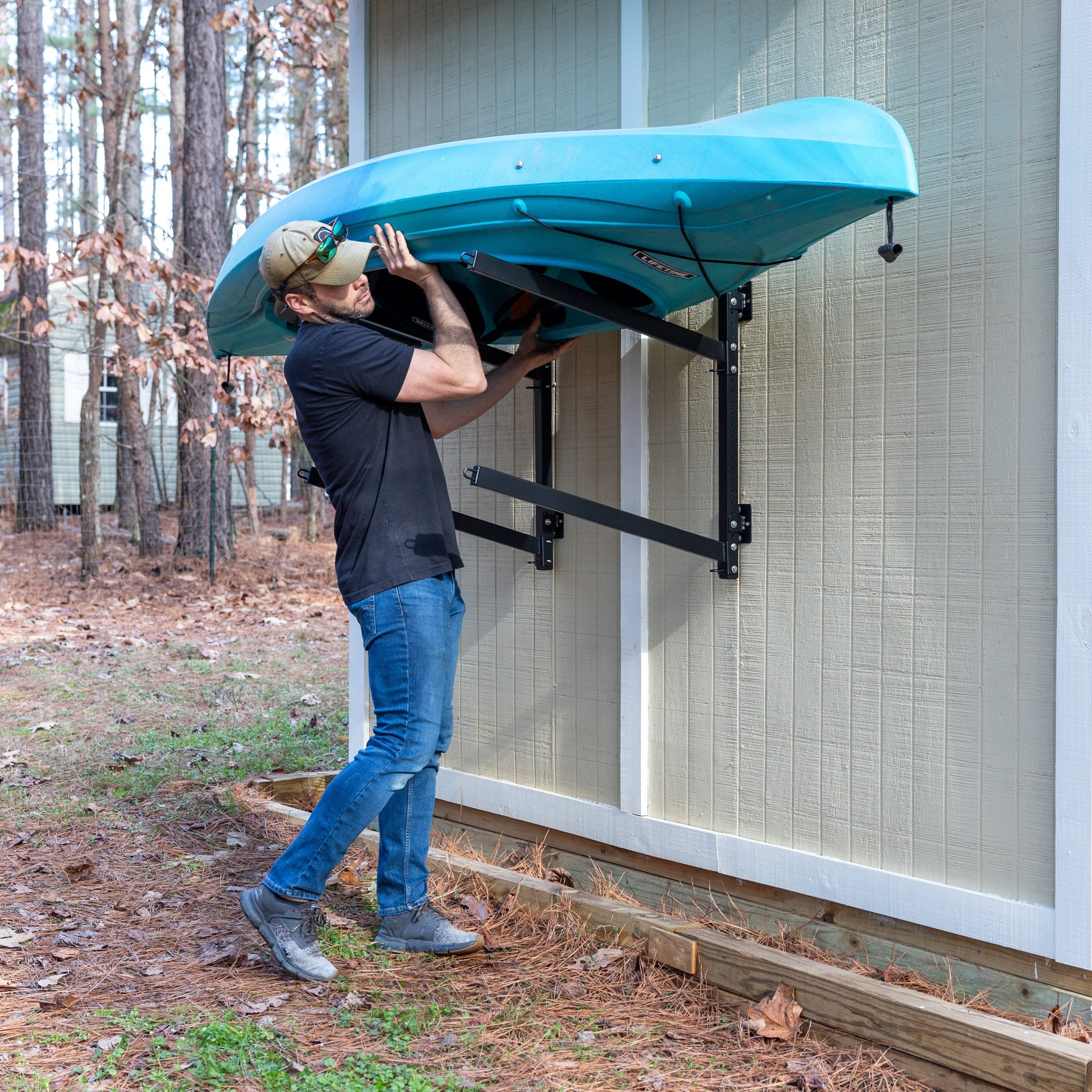 Shenandoah Kayak Rack | Outdoor Adjustable Storage | 2 Levels - OVERLANDERS Outfitter