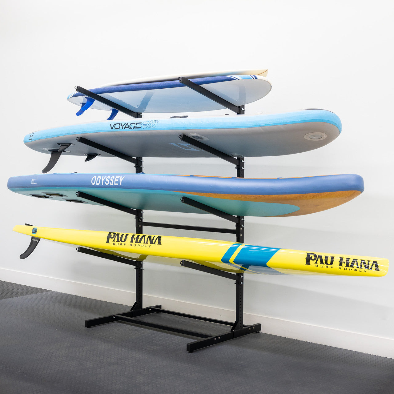 G-Watersport 4 Freestanding Surfboard & SUP Rack | 4 Levels | Indoor-Outdoor Storage - OVERLANDERS Outfitter