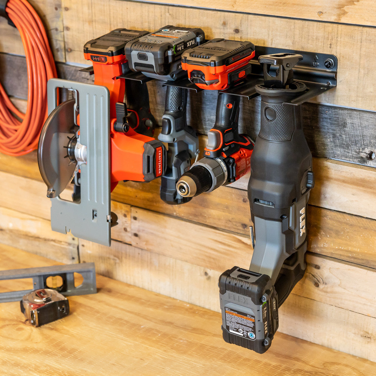 E-Power Tool Organizer | Garage Storage Rack - OVERLANDERS Outfitter