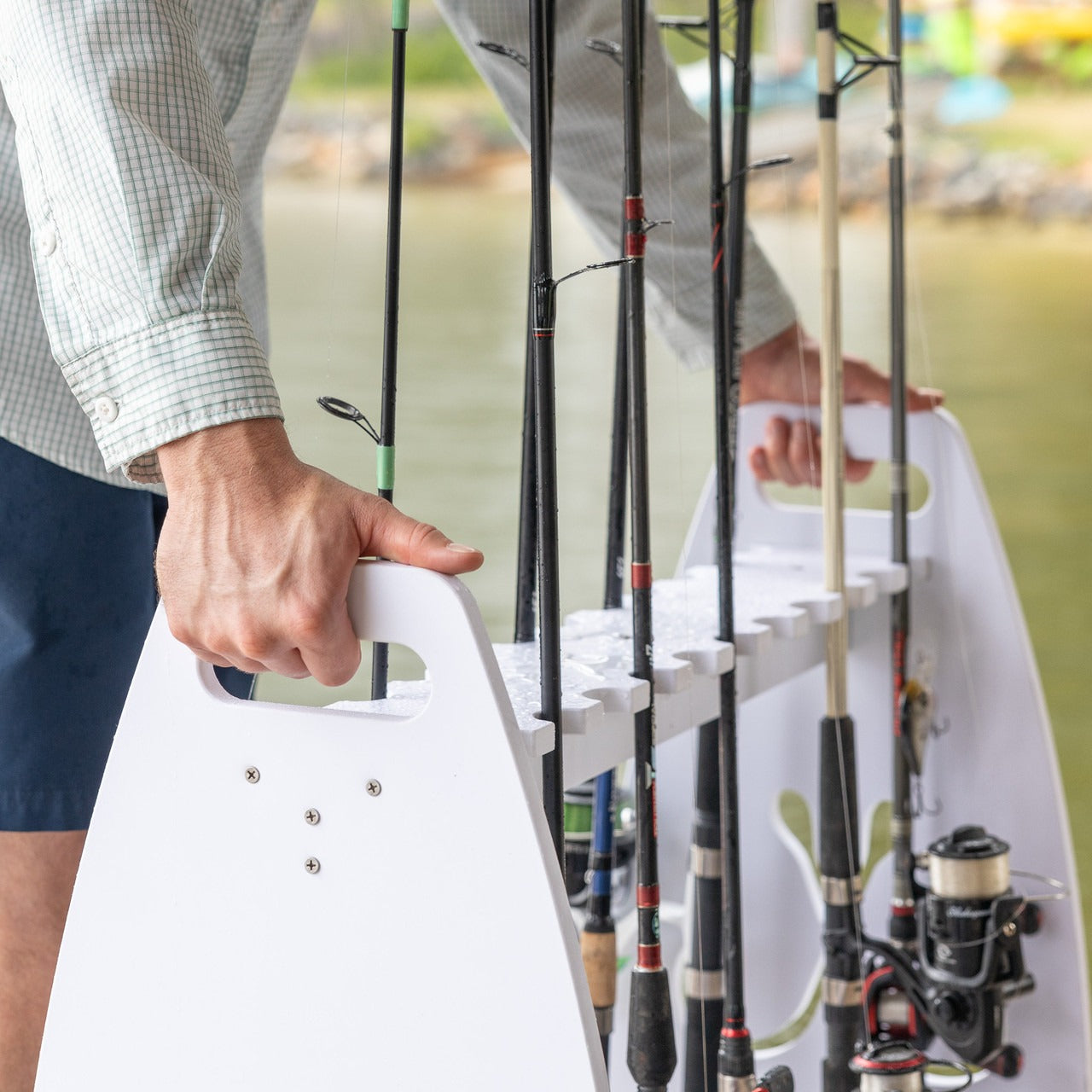 Marlin Fishing Rod Storage Stand | Holds up to 24 Rods - OVERLANDERS Outfitter