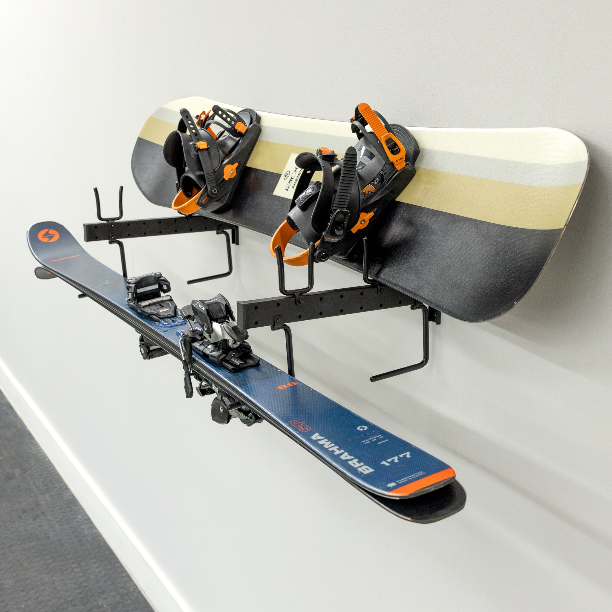 Cascade Snowboard & Ski Organizer | Horizontal Wall Mount - OVERLANDERS Outfitter
