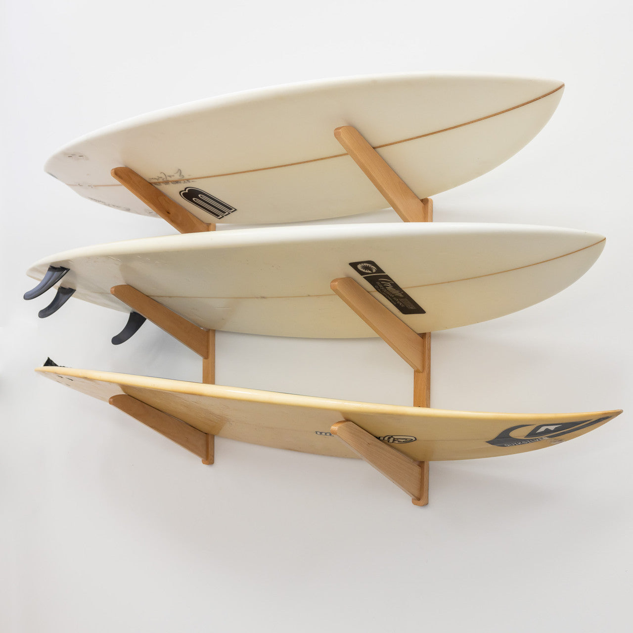 TidyTimber Surfboard Storage Wood Rack | Holds 3 Surfboards - OVERLANDERS Outfitter