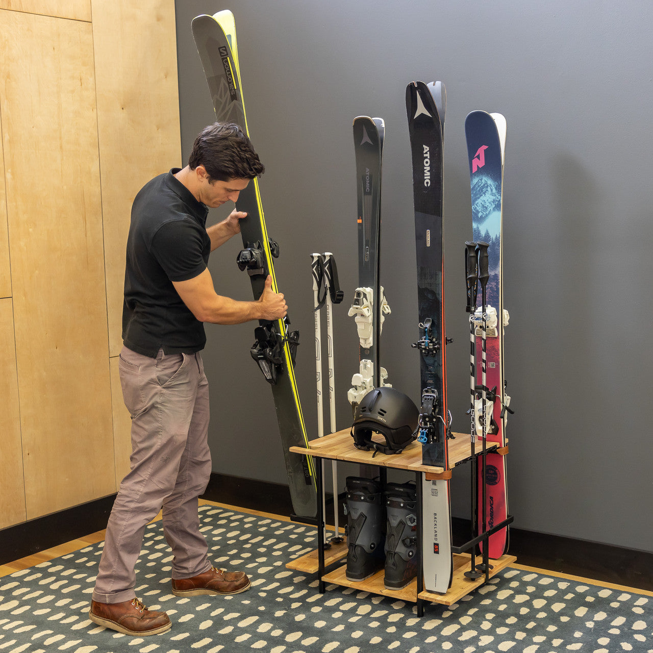 Silverton Ski Rack | Holds 4 Pairs of Skis - OVERLANDERS Outfitter