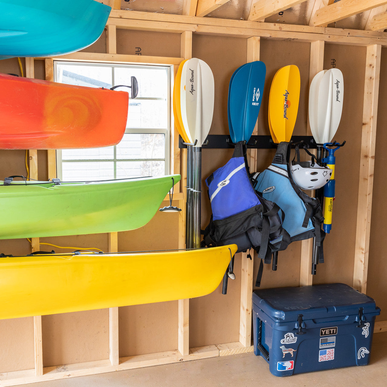 Laurel Lake Paddle Storage Rack | Holds 16 Paddles - OVERLANDERS Outfitter