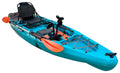 ReelYaks Rapido 10.8ft fin drive modular fishing kayak with adjustable seating and storage compartments, ready for fishing adventures.