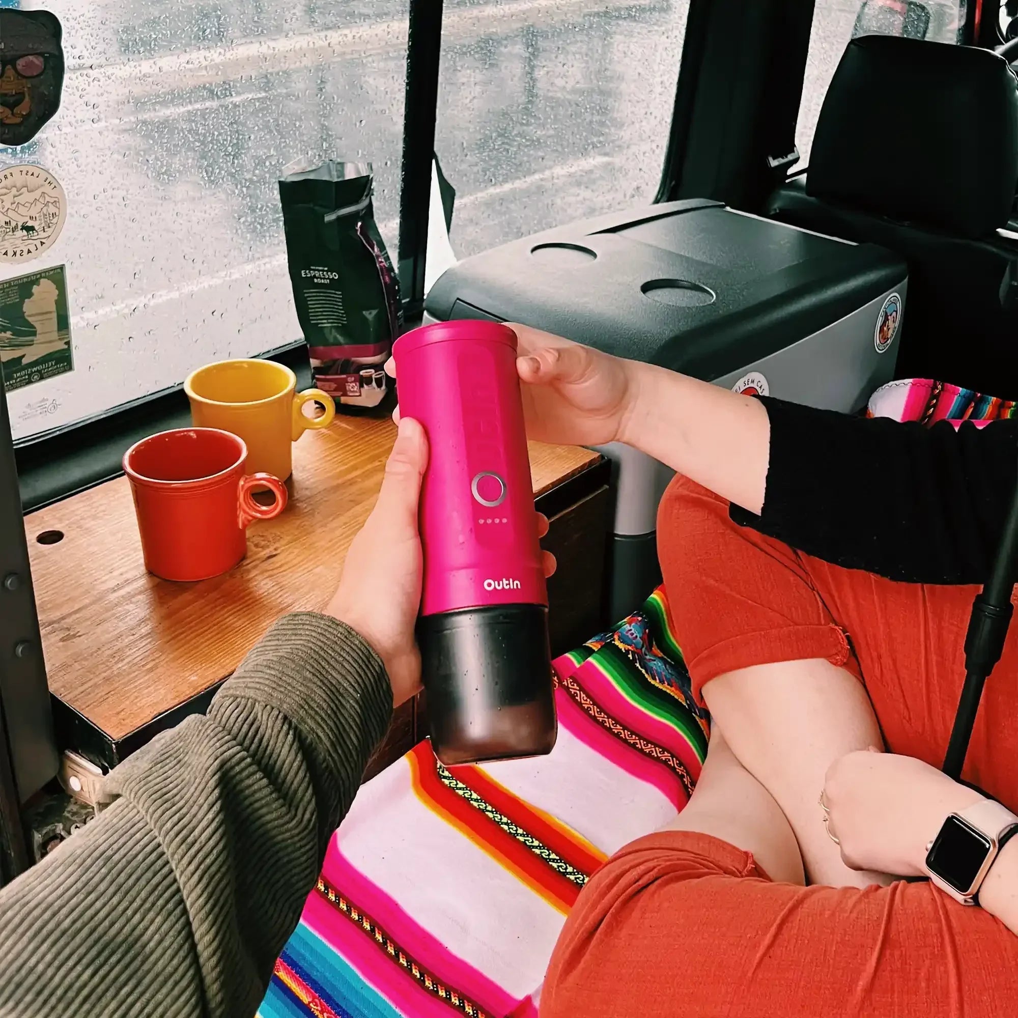Nano Portable Espresso Machine (Fuchsia Pink) - OVERLANDERS Outfitter