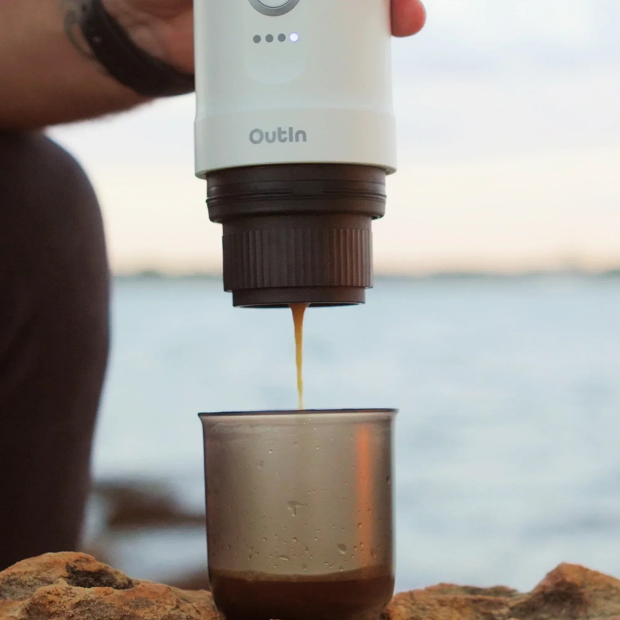 Nano Portable Espresso Machine (Pearl White) - OVERLANDERS Outfitter