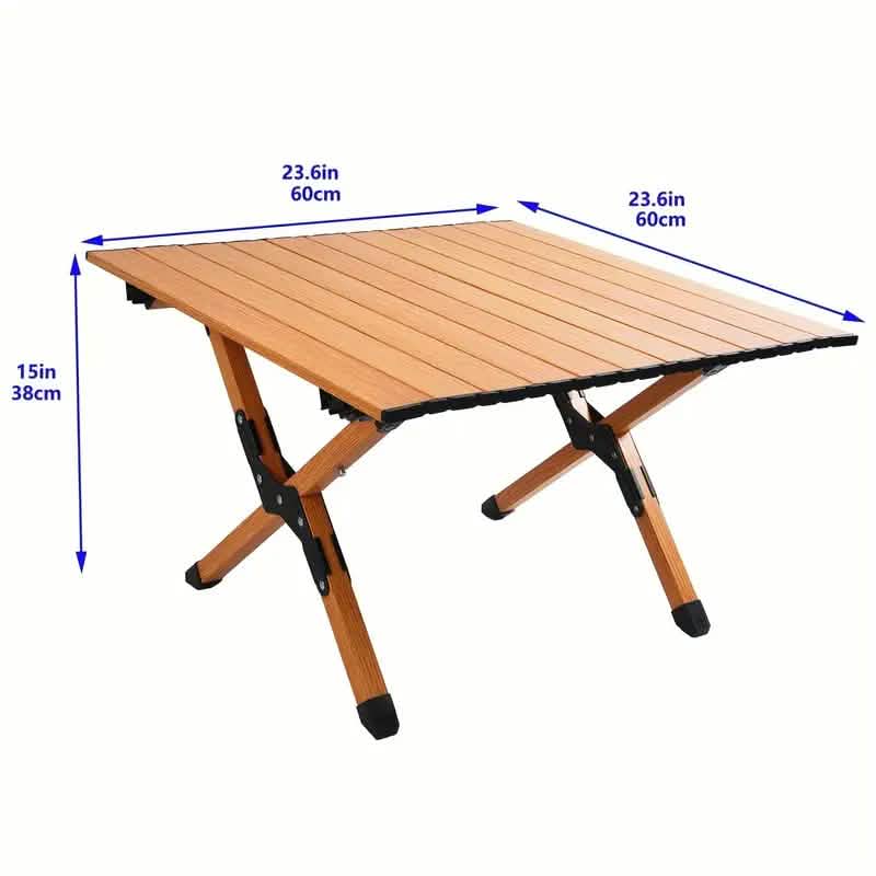Portable outdoor picnic table by DailySale with foldable design, suitable for outdoor recreation and family picnics.