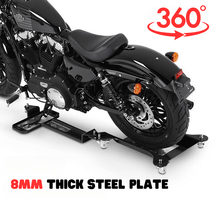 SANSHI™ Motorcycle Dolly Mover from Bean's Moto Booth, a durable motorcycle tool for easy bike movement and handling.