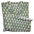 Large hanging wetbag with antler design by The Good Village Cloth Co., featuring a durable waterproof fabric and convenient hanging loop.
