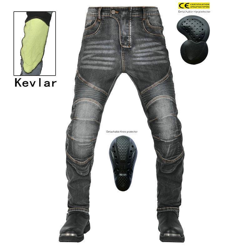 Bean's Moto Booth VOLERO™ Wave Guard Kevlar motorcycle jeans for men, durable motorcycle pants with protective Kevlar fabric and stylish fit
