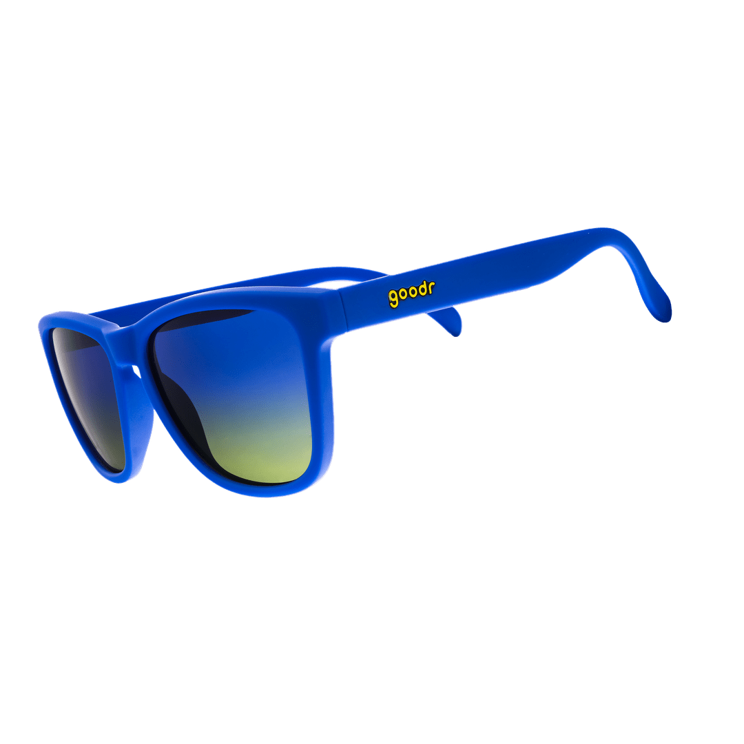 Blue Lobster's SCUBA Revenge OG polarized sunglasses with clear side panels, stylish accessories from Rare Air Discs.