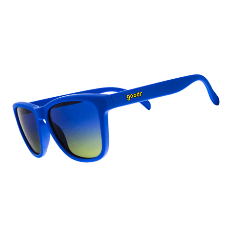 Blue Lobster's SCUBA Revenge OG polarized sunglasses with clear side panels, stylish accessories from Rare Air Discs.