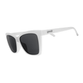 Side view of Rare Air Discs The Mod One Out polarized Pop G sunglasses with transparent frame and tinted lenses.