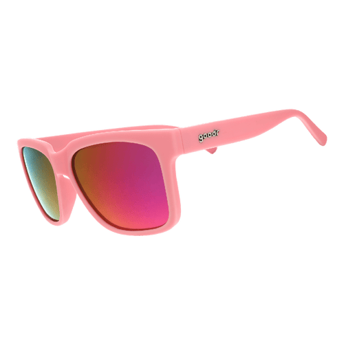 Side view of Rare Air Discs Pool Noodle Battle Hero Tidal G polarized sunglasses with floating design and transparent frame.