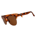Side view of Rare Air Discs' Positively Cosmopolitan Avant G Polarized sunglasses with transparent frames and stylish design.