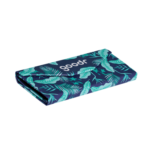 Rare Air Discs "Enter The Fold" folding sunglasses case in transparent side view, compact and protective accessory.