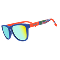 Side view of Rare Air Discs "Meet Me At The Swamp" Florida Collegiate OG polarized sunglasses with transparent frames.