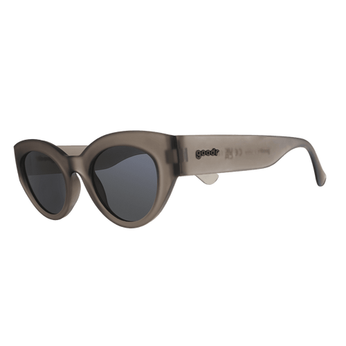 Rare Air Discs Moonbeam Daydream polarized sunglasses with transparent side frames and reflective lenses.