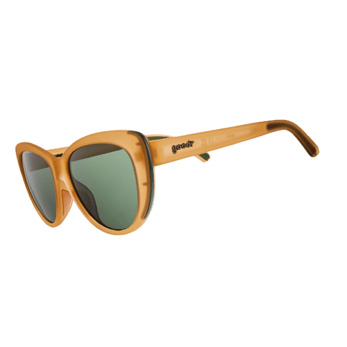 Rare Air Discs Glam G polarized sunglasses from The Category Is Western Wear collection, side view showing transparent frame details.